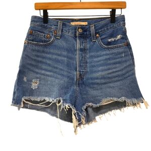 Levi's, Jean Shorts, Ribcage Short, Levi's Premium Denim, Distressed, Women's 29